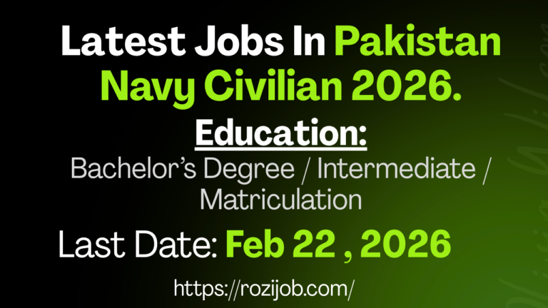 200+ Latest Jobs In Pakistan Navy Civilian February 2026 – Online Apply