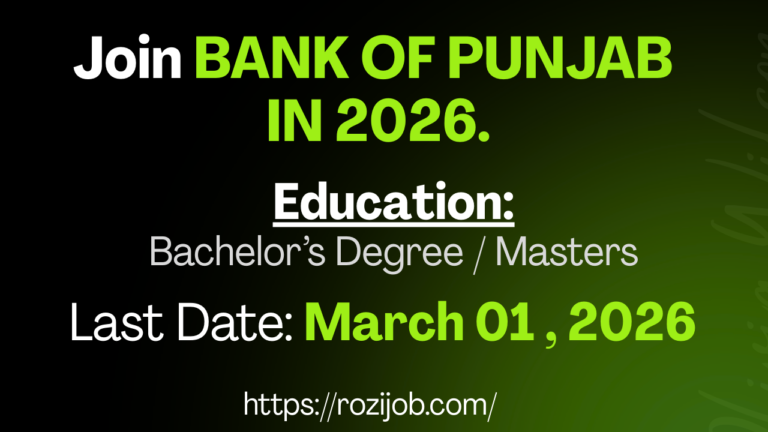 Join Bank of Punjab in 2026: Latest Job Advertisements & Online Apply